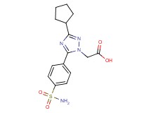 {5-[4-(aminosulfonyl)phenyl]-3-cyclopentyl-1H-1,2,4-triazol-1-yl}acetic acid