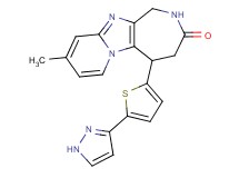 9-methyl-5-[5-(1H-pyrazol-3-yl)-2-thienyl]-1,2,4,5-tetrahydro-3H-pyrido[1',2':1,2]imidazo[4,5-c]azepin-3-one