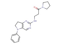 N-(3-oxo-3-pyrrolidin-1-ylpropyl)-5-phenyl-6,7-dihydro-5H-pyrrolo[3,2-d]pyrimidin-2-amine
