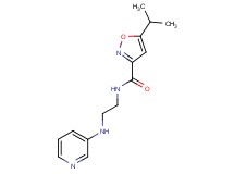 5-isopropyl-N-[2-(3-pyridinylamino)ethyl]-3-isoxazolecarboxamide