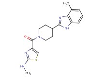 N-methyl-4-{[4-(4-methyl-1H-benzimidazol-2-yl)-1-piperidinyl]carbonyl}-1,3-thiazol-2-amine