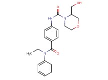 N-(4-{[ethyl(phenyl)amino]carbonyl}phenyl)-3-(hydroxymethyl)morpholine-4-carboxamide