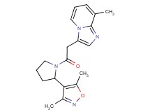 3-{2-[2-(3,5-dimethylisoxazol-4-yl)pyrrolidin-1-yl]-2-oxoethyl}-8-methylimidazo[1,2-a]pyridine