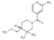 (4S*)-1-(2-aminoisonicotinoyl)-4-(methoxymethyl)-3,3-dimethylpiperidin-4-ol