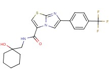 N-[(1-hydroxycyclohexyl)methyl]-6-[4-(trifluoromethyl)phenyl]imidazo[2,1-b][1,3]thiazole-3-carboxamide
