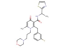 2-(3-fluorobenzyl)-6-methyl-1-[3-(4-morpholinyl)propyl]-4-oxo-N-[1-(1,3-thiazol-2-yl)ethyl]-1,4-dihydro-3-pyridinecarboxamide