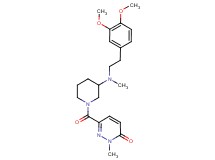 6-({3-[[2-(3,4-dimethoxyphenyl)ethyl](methyl)amino]-1-piperidinyl}carbonyl)-2-methyl-3(2H)-pyridazinone