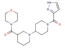 3-(morpholin-4-ylcarbonyl)-1'-(1H-pyrazol-3-ylcarbonyl)-1,4'-bipiperidine