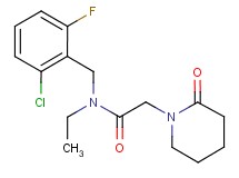 N-(2-chloro-6-fluorobenzyl)-N-ethyl-2-(2-oxopiperidin-1-yl)acetamide