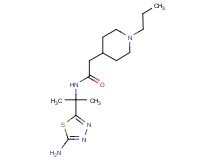 N-[1-(5-amino-1,3,4-thiadiazol-2-yl)-1-methylethyl]-2-(1-propyl-4-piperidinyl)acetamide