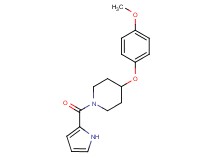 4-(4-methoxyphenoxy)-1-(1H-pyrrol-2-ylcarbonyl)piperidine