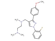 N-{[1-(2-fluorophenyl)-3-(4-methoxyphenyl)-1H-pyrazol-4-yl]methyl}-N,N',N'-trimethyl-1,2-ethanediamine