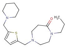 1-{[5-(1-piperidinylmethyl)-2-thienyl]methyl}-4-propyl-1,4-diazepan-5-one