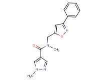 N,1-dimethyl-N-[(3-phenyl-5-isoxazolyl)methyl]-1H-pyrazole-4-carboxamide
