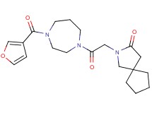 2-{2-[4-(3-furoyl)-1,4-diazepan-1-yl]-2-oxoethyl}-2-azaspiro[4.4]nonan-3-one