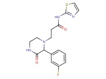 3-[2-(3-fluorophenyl)-3-oxopiperazin-1-yl]-N-1,3-thiazol-2-ylpropanamide