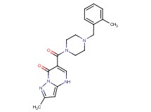 2-methyl-6-{[4-(2-methylbenzyl)-1-piperazinyl]carbonyl}pyrazolo[1,5-a]pyrimidin-7(4H)-one