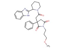 3-{2-[2-(1H-benzimidazol-2-yl)-1-piperidinyl]-2-oxoethyl}-1-(3-methoxypropyl)-3-phenyl-2,5-pyrrolidinedione