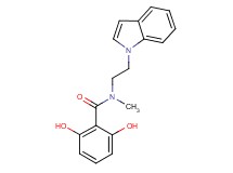 2,6-dihydroxy-N-[2-(1H-indol-1-yl)ethyl]-N-methylbenzamide