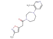 1-[(3-methyl-5-isoxazolyl)acetyl]-4-(3-methyl-4-pyridinyl)-1,4-diazepane