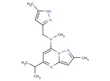 5-isopropyl-N,2-dimethyl-N-[(5-methyl-1H-pyrazol-3-yl)methyl]pyrazolo[1,5-a]pyrimidin-7-amine