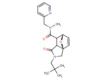 (3aR*,6S*)-2-(2,2-dimethylpropyl)-N-methyl-1-oxo-N-(pyridin-2-ylmethyl)-1,2,3,6,7,7a-hexahydro-3a,6-epoxyisoindole-7-carboxamide