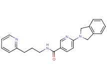 6-(1,3-dihydro-2H-isoindol-2-yl)-N-(3-pyridin-2-ylpropyl)nicotinamide