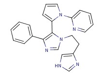 2-(2-{1-[2-(1H-imidazol-4-yl)ethyl]-4-phenyl-1H-imidazol-5-yl}-1H-pyrrol-1-yl)pyridine