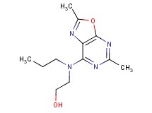 2-[(2,5-dimethyl[1,3]oxazolo[5,4-d]pyrimidin-7-yl)(propyl)amino]ethanol