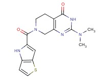 2-(dimethylamino)-7-(4H-thieno[3,2-b]pyrrol-5-ylcarbonyl)-5,6,7,8-tetrahydropyrido[3,4-d]pyrimidin-4(3H)-one