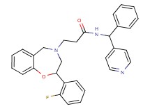 3-[2-(2-fluorophenyl)-2,3-dihydro-1,4-benzoxazepin-4(5H)-yl]-N-[phenyl(4-pyridinyl)methyl]propanamide