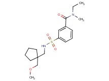 N-ethyl-3-[({[1-(methoxymethyl)cyclopentyl]methyl}amino)sulfonyl]-N-methylbenzamide