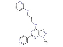 N-[1-methyl-6-(4-pyridinyl)-1H-pyrazolo[3,4-d]pyrimidin-4-yl]-N'-3-pyridinyl-1,3-propanediamine