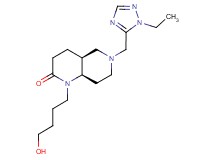 (4aS*,8aR*)-6-[(1-ethyl-1H-1,2,4-triazol-5-yl)methyl]-1-(4-hydroxybutyl)octahydro-1,6-naphthyridin-2(1H)-one