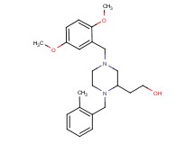 2-[4-(2,5-dimethoxybenzyl)-1-(2-methylbenzyl)-2-piperazinyl]ethanol