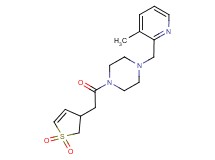 1-[(1,1-dioxido-2,3-dihydro-3-thienyl)acetyl]-4-[(3-methyl-2-pyridinyl)methyl]piperazine