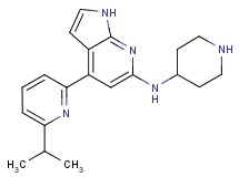 4-(6-isopropyl-2-pyridinyl)-N-4-piperidinyl-1H-pyrrolo[2,3-b]pyridin-6-amine dihydrochloride