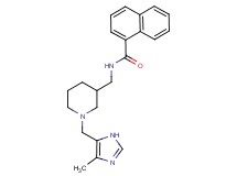 N-({1-[(4-methyl-1H-imidazol-5-yl)methyl]-3-piperidinyl}methyl)-1-naphthamide