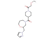 4-{[1-(methoxyacetyl)-4-piperidinyl]carbonyl}-2-(1H-pyrazol-1-ylmethyl)-1,4-oxazepane