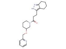 3-{3-oxo-3-[3-(pyridin-2-ylmethoxy)piperidin-1-yl]propyl}-4,5,6,7-tetrahydro-2H-indazole