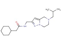 2-cyclohexyl-N-[(5-isobutyl-4,5,6,7-tetrahydropyrazolo[1,5-a]pyrazin-2-yl)methyl]acetamide