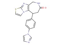 5-[4-(1H-imidazol-1-yl)phenyl]-5,6,8,9-tetrahydro-7H-[1,3]thiazolo[3',2':1,2]imidazo[4,5-c]azepin-7-one
