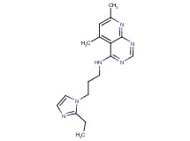 N-[3-(2-ethyl-1H-imidazol-1-yl)propyl]-5,7-dimethylpyrido[2,3-d]pyrimidin-4-amine