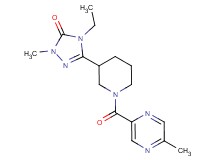 4-ethyl-2-methyl-5-{1-[(5-methylpyrazin-2-yl)carbonyl]piperidin-3-yl}-2,4-dihydro-3H-1,2,4-triazol-3-one