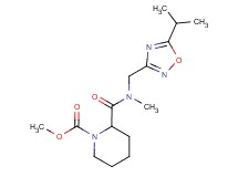 methyl 2-{[[(5-isopropyl-1,2,4-oxadiazol-3-yl)methyl](methyl)amino]carbonyl}-1-piperidinecarboxylate