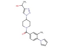 1-(1-{1-[3-methyl-4-(1H-pyrrol-1-yl)benzoyl]-4-piperidinyl}-1H-1,2,3-triazol-4-yl)ethanol
