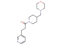 4-({1-[3-(3-pyridinyl)propanoyl]-4-piperidinyl}methyl)morpholine