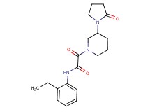 N-(2-ethylphenyl)-2-oxo-2-[3-(2-oxopyrrolidin-1-yl)piperidin-1-yl]acetamide