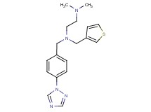 N,N-dimethyl-N'-(3-thienylmethyl)-N'-[4-(1H-1,2,4-triazol-1-yl)benzyl]ethane-1,2-diamine