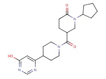 1-cyclopentyl-5-{[4-(6-hydroxypyrimidin-4-yl)piperidin-1-yl]carbonyl}piperidin-2-one